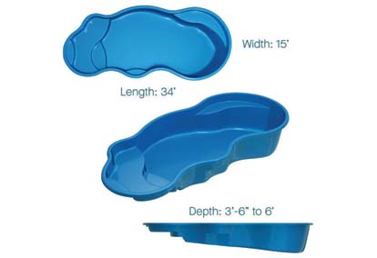 Latham Fiberglass Pool Shapes Fiji 